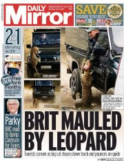Daily Mirror (UK) Newspaper Front Page for 4 July 2015