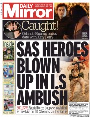 Daily Mirror (UK) Newspaper Front Page for 6 February 2016