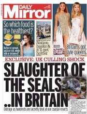 Daily Mirror (UK) Newspaper Front Page for 7 April 2015