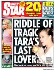 Daily Star (UK) Newspaper Front Page for 10 February 2017