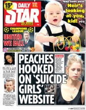 Daily Star Newspaper Front Page (UK) for 10 April 2014