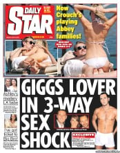 Daily Star (UK) Newspaper Front Page for 10 June 2011