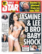 Daily Star (UK) Newspaper Front Page for 11 February 2014
