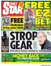 Daily Star Newspaper Front Page (UK) for 11 March 2015