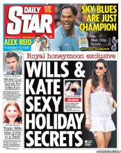 Daily Star (UK) Newspaper Front Page for 11 May 2011