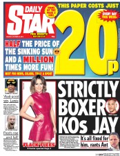 Daily Star (UK) Newspaper Front Page for 12 October 2015