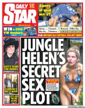 Daily Star Newspaper Front Page (UK) for 12 November 2012