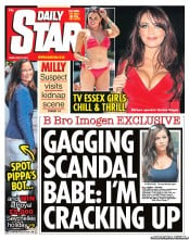 Daily Star (UK) Newspaper Front Page for 13 May 2011