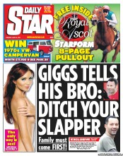 Daily Star (UK) Newspaper Front Page for 14 June 2011