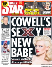 Daily Star (UK) Newspaper Front Page for 14 August 2014