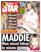 Daily Star Newspaper Front Page (UK) for 15 October 2013
