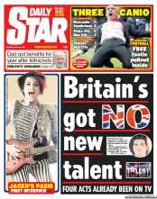 Daily Star Newspaper Front Page (UK) for 15 April 2013