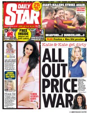 Daily Star (UK) Newspaper Front Page for 16 February 2015