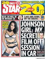 Daily Star (UK) Newspaper Front Page for 16 February 2016