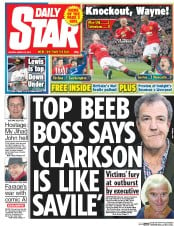 Daily Star (UK) Newspaper Front Page for 16 March 2015