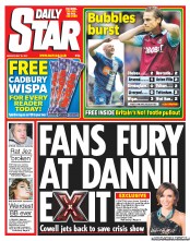 Daily Star (UK) Newspaper Front Page for 16 May 2011