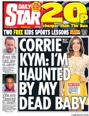 Daily Star (UK) Newspaper Front Page for 16 August 2016