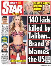 Daily Star Newspaper Front Page (UK) for 17 December 2014