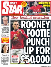 Daily Star Newspaper Front Page (UK) for 17 March 2015