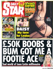 Daily Star (UK) Newspaper Front Page for 18 October 2017