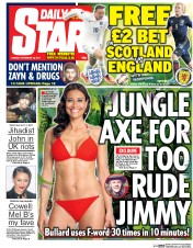Daily Star Newspaper Front Page (UK) for 18 November 2014