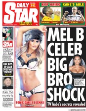 Daily Star (UK) Newspaper Front Page for 18 December 2014
