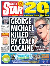 Daily Star (UK) Newspaper Front Page for 18 January 2017