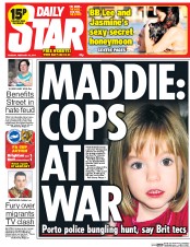 Daily Star Newspaper Front Page (UK) for 18 February 2014