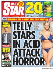Daily Star (UK) Newspaper Front Page for 18 April 2017