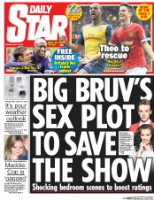 Daily Star (UK) Newspaper Front Page for 18 May 2015