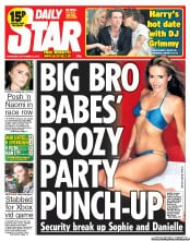 Daily Star Newspaper Front Page (UK) for 18 September 2013