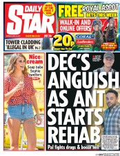 Daily Star (UK) Newspaper Front Page for 19 June 2017