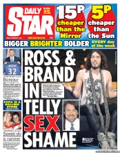 Daily Star Newspaper Front Page (UK) for 1 February 2013