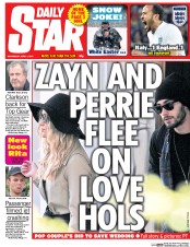Daily Star (UK) Newspaper Front Page for 1 April 2015