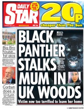 Daily Star (UK) Newspaper Front Page for 1 June 2017