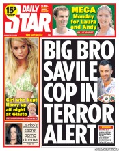 Daily Star (UK) Newspaper Front Page for 1 July 2013