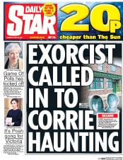 Daily Star (UK) Newspaper Front Page for 20 April 2017