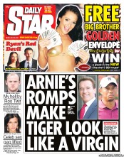 Daily Star (UK) Newspaper Front Page for 20 May 2011