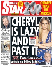 Daily Star Newspaper Front Page (UK) for 20 May 2015