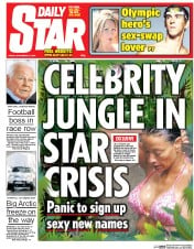 Daily Star Newspaper Front Page (UK) for 21 November 2014