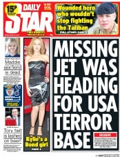 Daily Star Newspaper Front Page (UK) for 21 March 2014