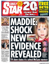 Daily Star (UK) Newspaper Front Page for 21 April 2017