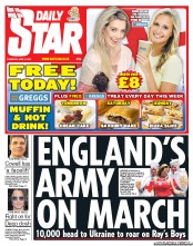 Daily Star (UK) Newspaper Front Page for 21 June 2012