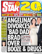 Daily Star (UK) Newspaper Front Page for 21 September 2016