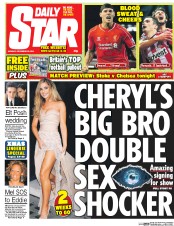 Daily Star Newspaper Front Page (UK) for 22 December 2014