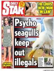 Daily Star (UK) Newspaper Front Page for 22 July 2015