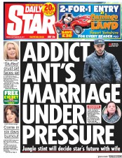 Daily Star (UK) Newspaper Front Page for 22 September 2017