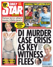 Daily Star Newspaper Front Page (UK) for 23 September 2013