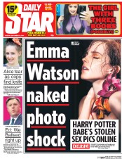 Daily Star (UK) Newspaper Front Page for 23 September 2014