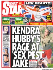 Daily Star Newspaper Front Page (UK) for 24 November 2014